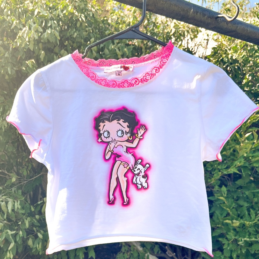 DOLLS KILL X BETTY BOOP Cropped Tee